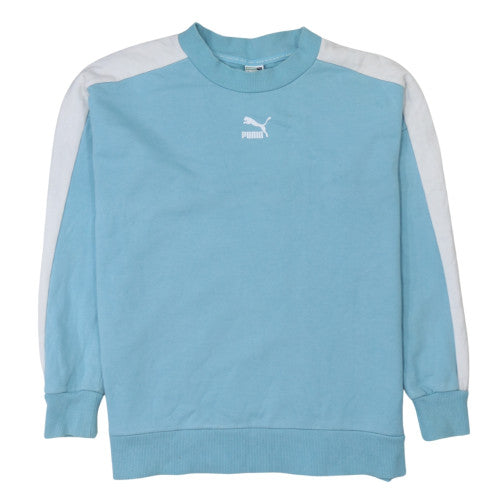 Mens UK Size S PUMA Blue Pullover Sweatshirt