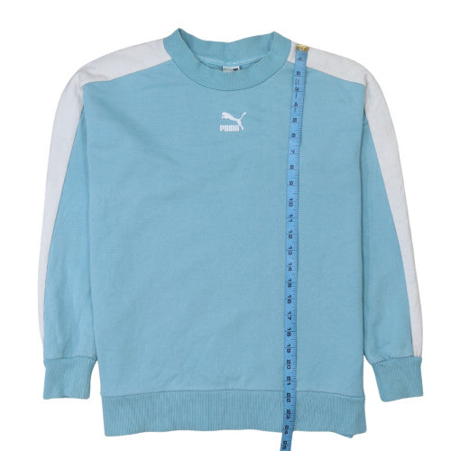 Mens UK Size S PUMA Blue Pullover Sweatshirt