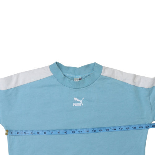 Mens UK Size S PUMA Blue Pullover Sweatshirt
