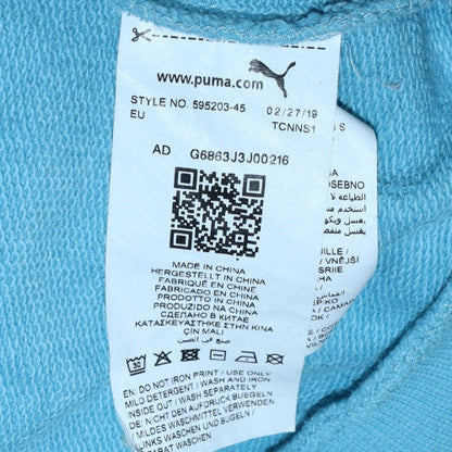 Mens UK Size S PUMA Blue Pullover Sweatshirt