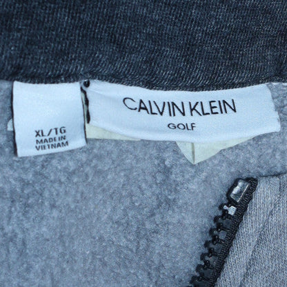 Mens UK Size XL Calvin Klein Grey Henley Sweatshirt