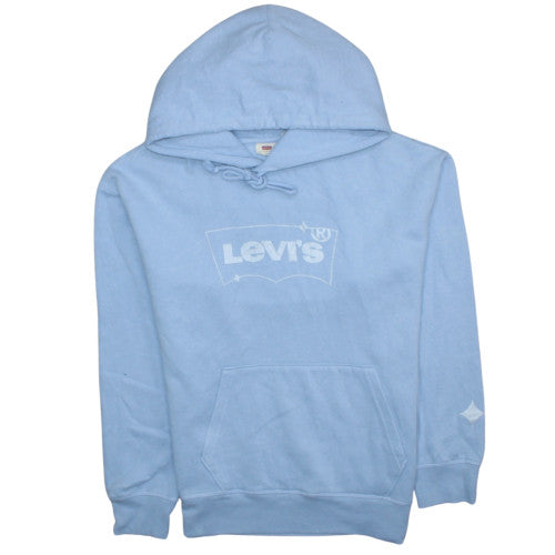 Mens UK Size M Levi's Blue Pullover Hoodie