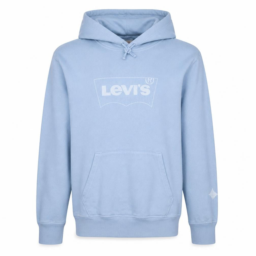 Mens UK Size M Levi's Blue Pullover Hoodie