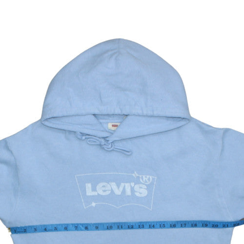 Mens UK Size M Levi's Blue Pullover Hoodie