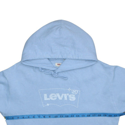 Mens UK Size M Levi's Blue Pullover Hoodie