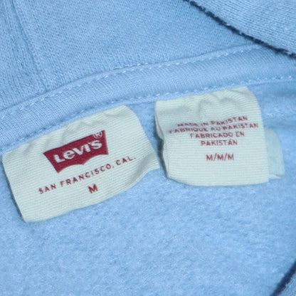 Mens UK Size M Levi's Blue Pullover Hoodie
