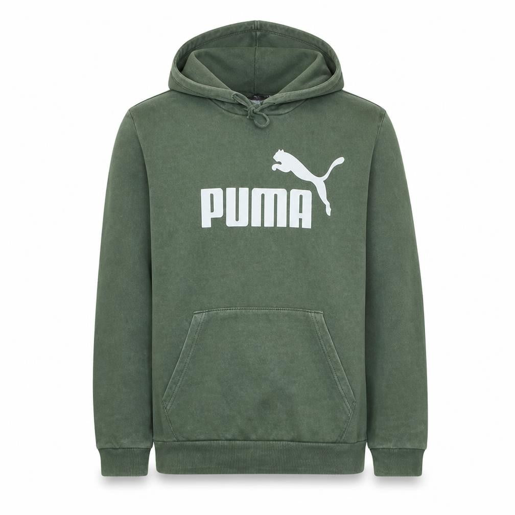 Mens UK Size S PUMA Green Pullover Hoodie