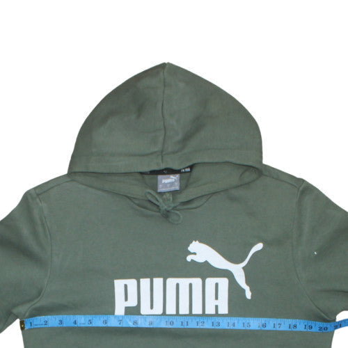 Mens UK Size S PUMA Green Pullover Hoodie
