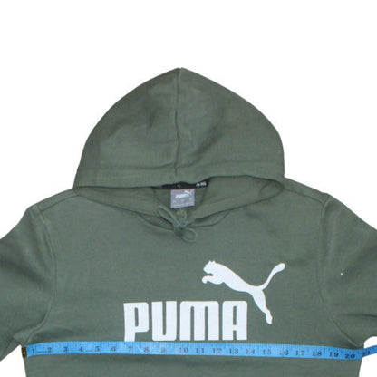 Mens UK Size S PUMA Green Pullover Hoodie