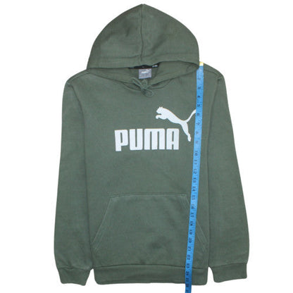 Mens UK Size S PUMA Green Pullover Hoodie