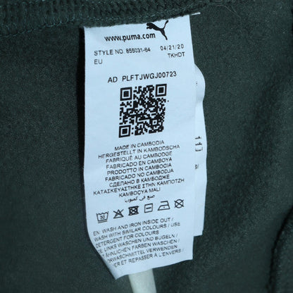 Mens UK Size S PUMA Green Pullover Hoodie