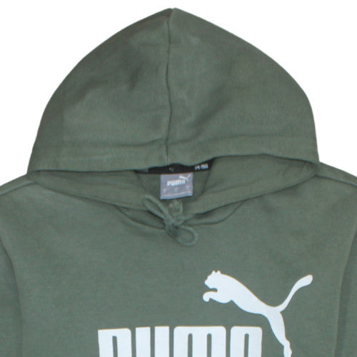 Mens UK Size S PUMA Green Pullover Hoodie