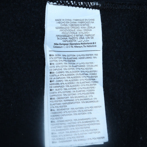 Mens UK Size M Nike Black Pullover Hoodie