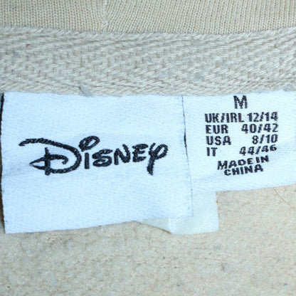 Womens UK Size M Disney Beige Pullover Hoodie