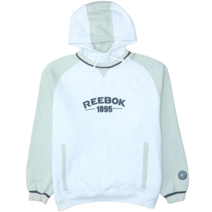 Mens UK Size L Reebok White Pullover Hoodie