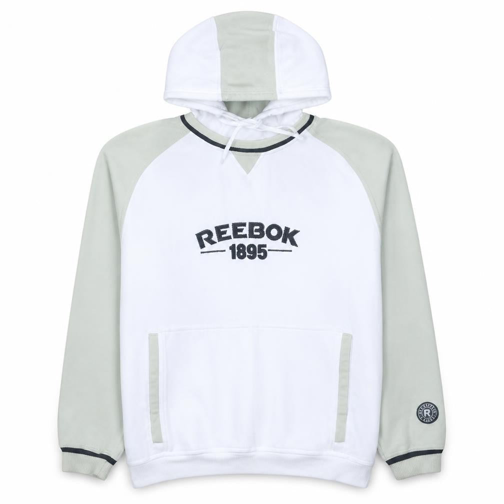 Mens UK Size L Reebok White Pullover Hoodie