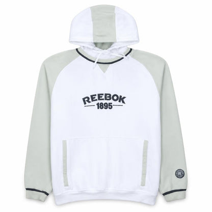 Mens UK Size L Reebok White Pullover Hoodie