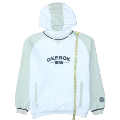Mens UK Size L Reebok White Pullover Hoodie
