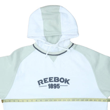 Mens UK Size L Reebok White Pullover Hoodie