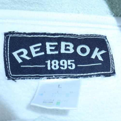 Mens UK Size L Reebok White Pullover Hoodie