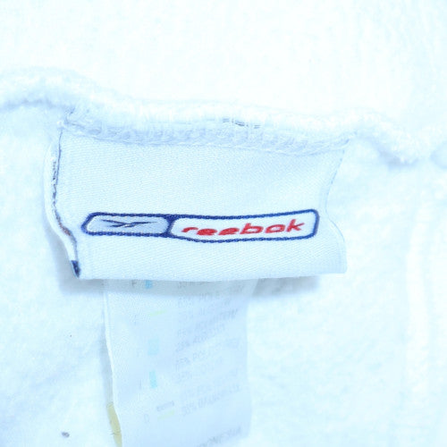 Mens UK Size L Reebok White Pullover Hoodie