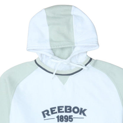 Mens UK Size L Reebok White Pullover Hoodie