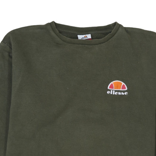 Mens UK Size M ellesse Green Pullover Sweatshirt