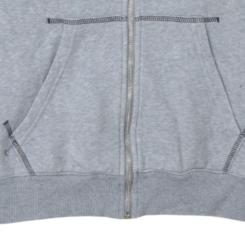 Womens UK Size 14 adidas Grey Full Zip Hoodie