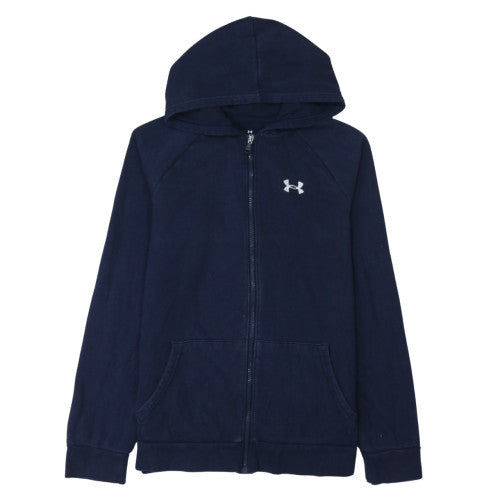 Teens UK Size XL Under armour Blue Full Zip Hoodie
