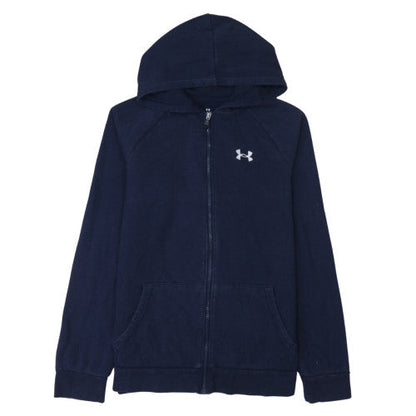Teens UK Size XL Under armour Blue Full Zip Hoodie
