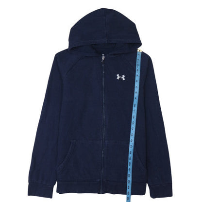 Teens UK Size XL Under armour Blue Full Zip Hoodie