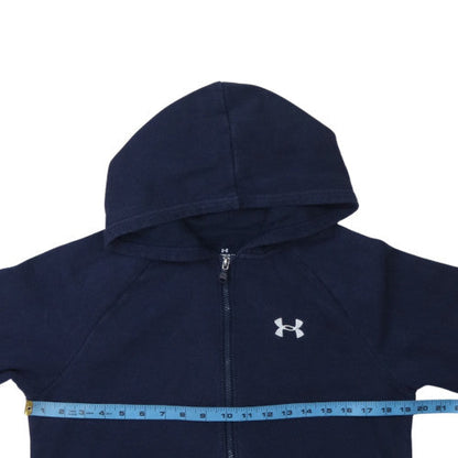 Teens UK Size XL Under armour Blue Full Zip Hoodie