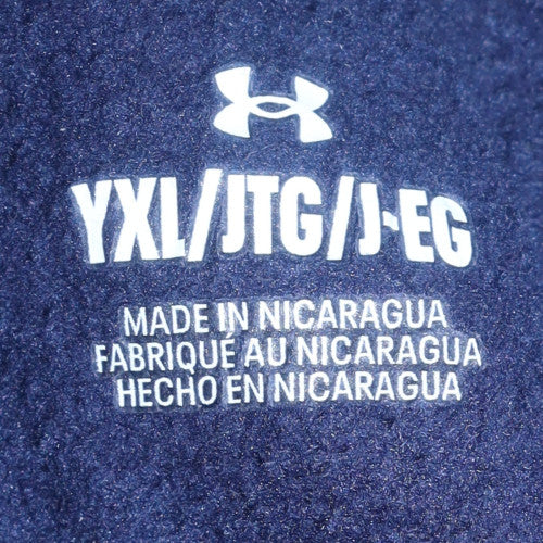 Teens UK Size XL Under armour Blue Full Zip Hoodie