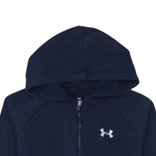 Teens UK Size XL Under armour Blue Full Zip Hoodie