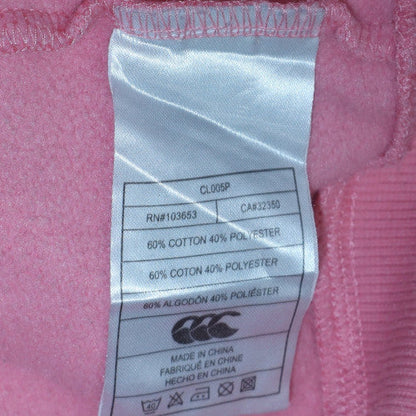 Womens UK Size 12 Canterbury Pink Pullover Hoodie