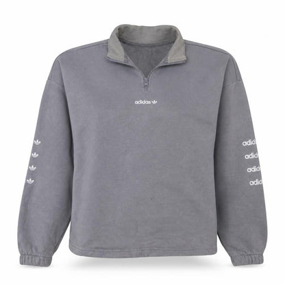 Womens UK Size 10 adidas Grey Pullover Sweatshirt