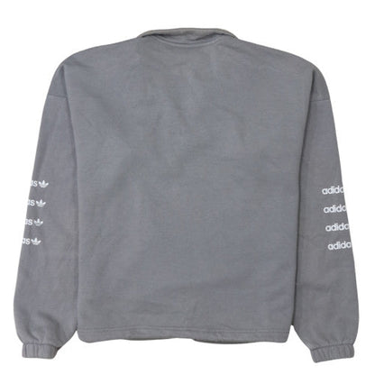 Womens UK Size 10 adidas Grey Pullover Sweatshirt