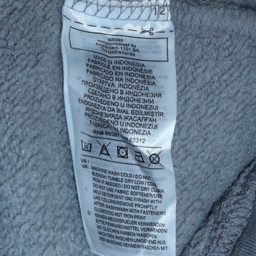 Womens UK Size 10 adidas Grey Pullover Sweatshirt