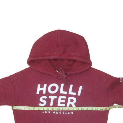 Mens UK Size S Hollister Red Pullover Hoodie