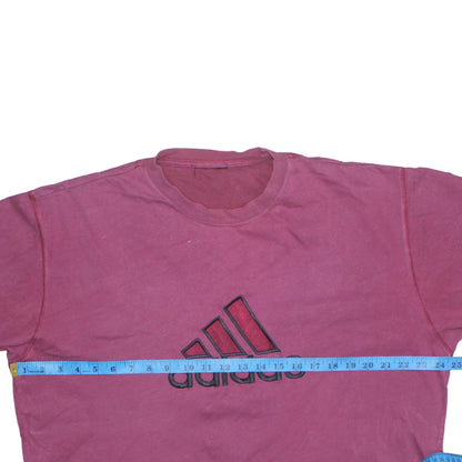 Mens UK Size L adidas Pink  T-Shirt