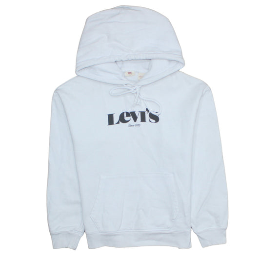 Mens UK Size XS Levi's White Pullover Hoodie
