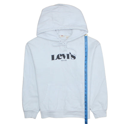 Mens UK Size XS Levi's White Pullover Hoodie