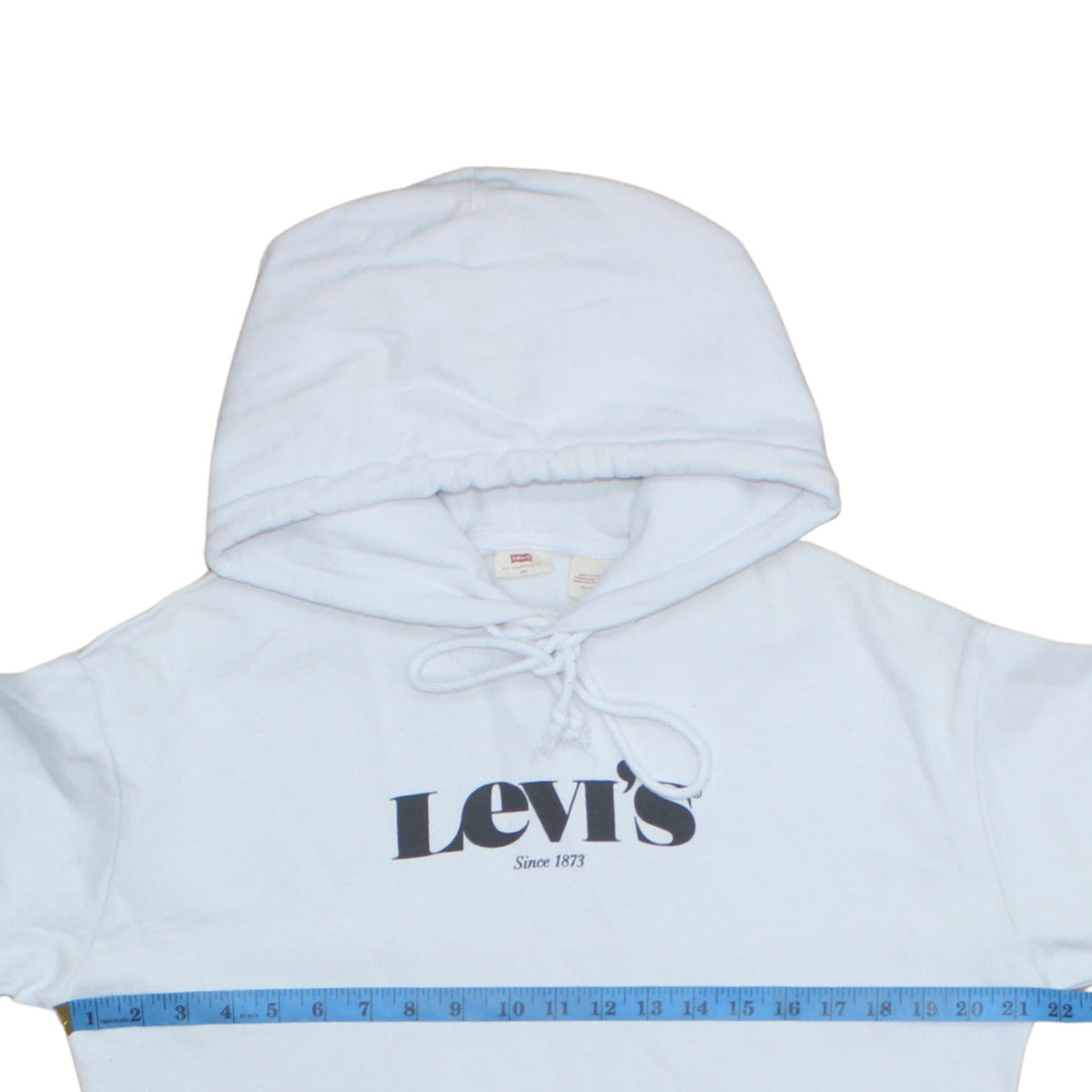Mens UK Size XS Levi's White Pullover Hoodie