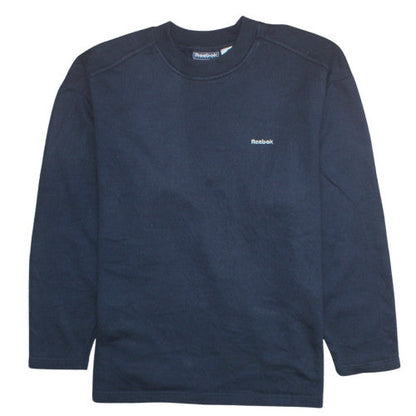 Womens UK Size 14 Reebok Blue Pullover Sweatshirt