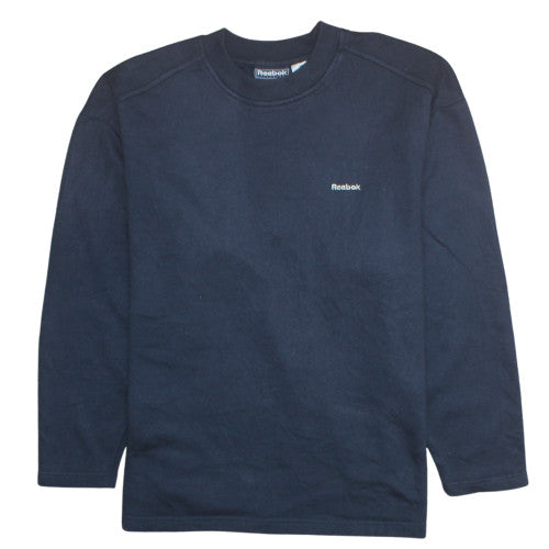 Womens UK Size 14 Reebok Blue Pullover Sweatshirt