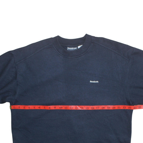 Womens UK Size 14 Reebok Blue Pullover Sweatshirt