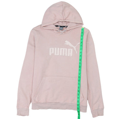 Womens UK Size XL PUMA Pink Pullover Hoodie