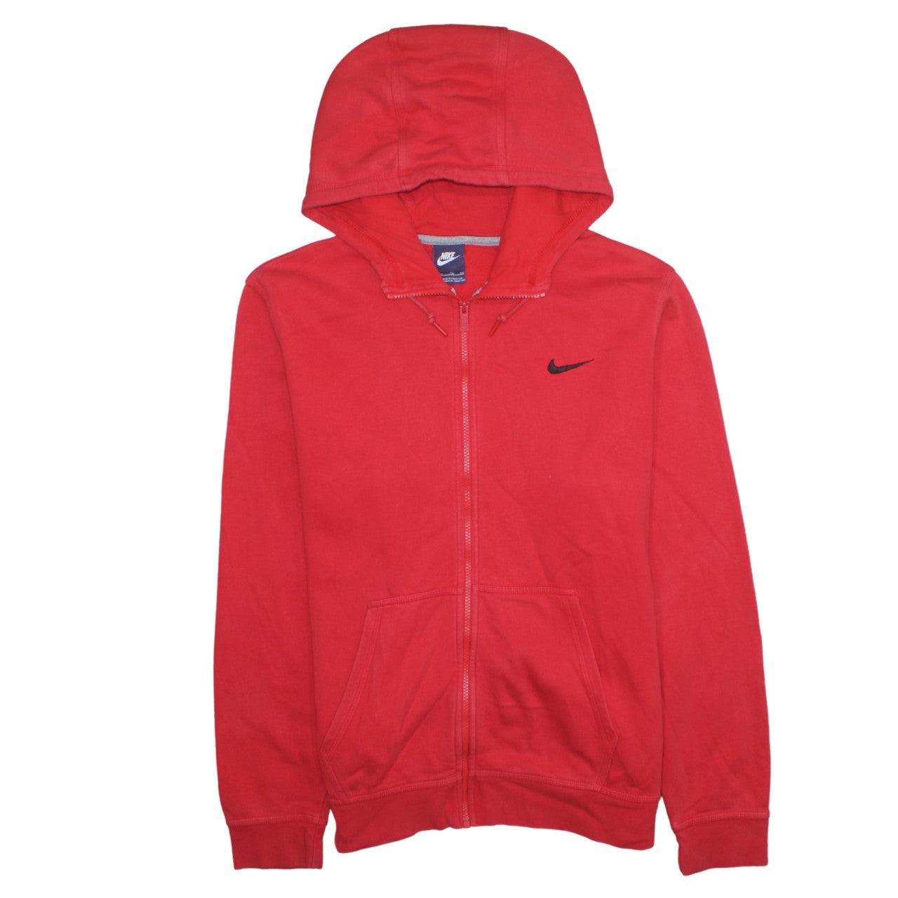 Mens UK Size XL Nike Red Full Zip Hoodie