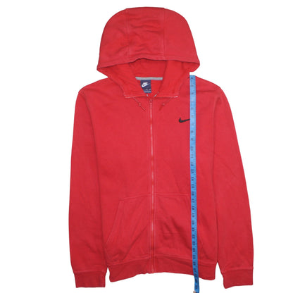 Mens UK Size XL Nike Red Full Zip Hoodie