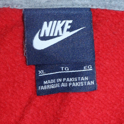 Mens UK Size XL Nike Red Full Zip Hoodie